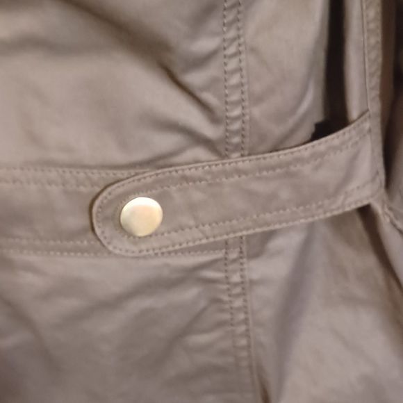 J Crew Women's Resin-Coated Twill Field Jacket, Size PM, Brown - Picture 6 of 9
